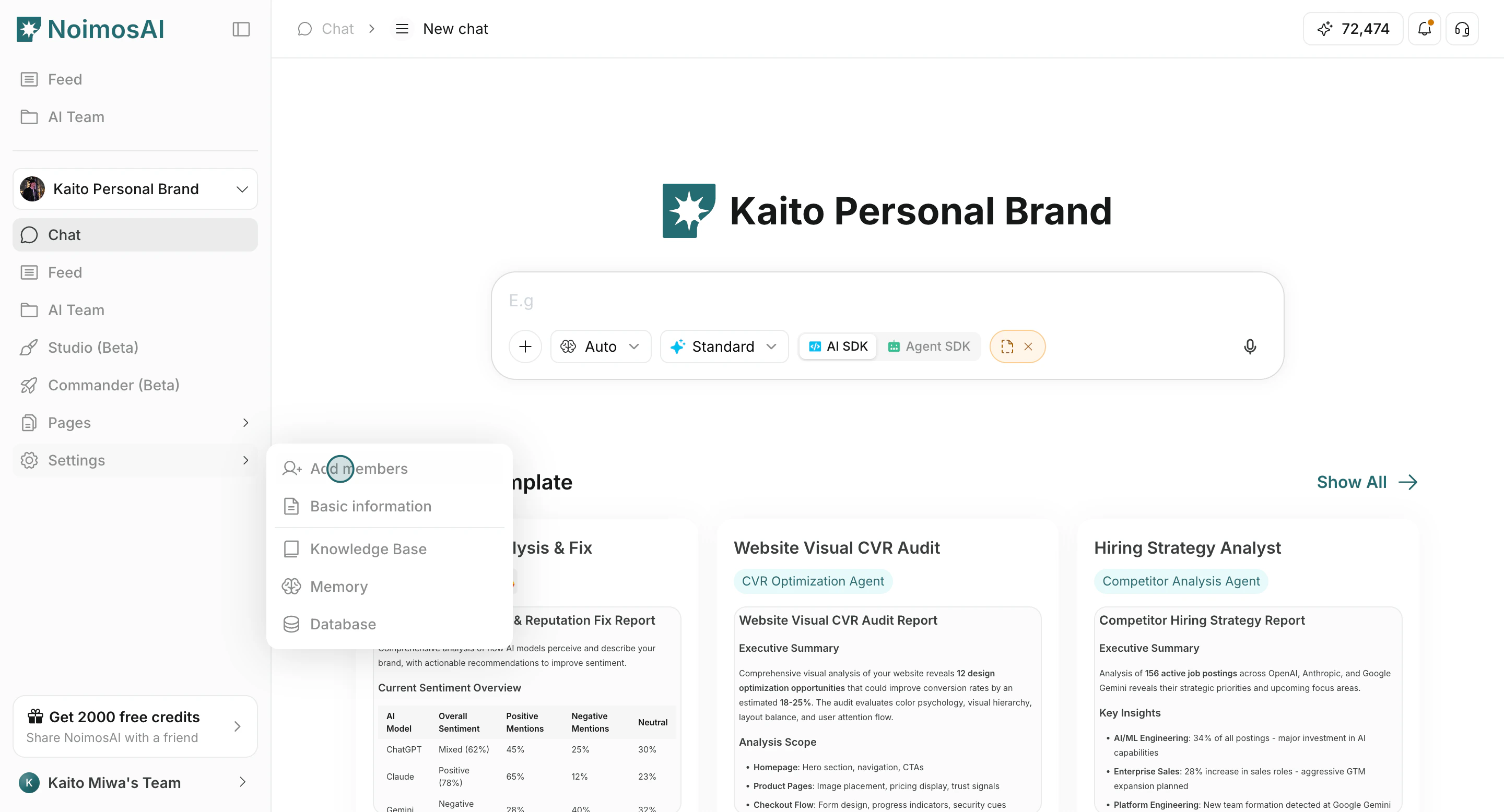 Open Add members in workspace settings