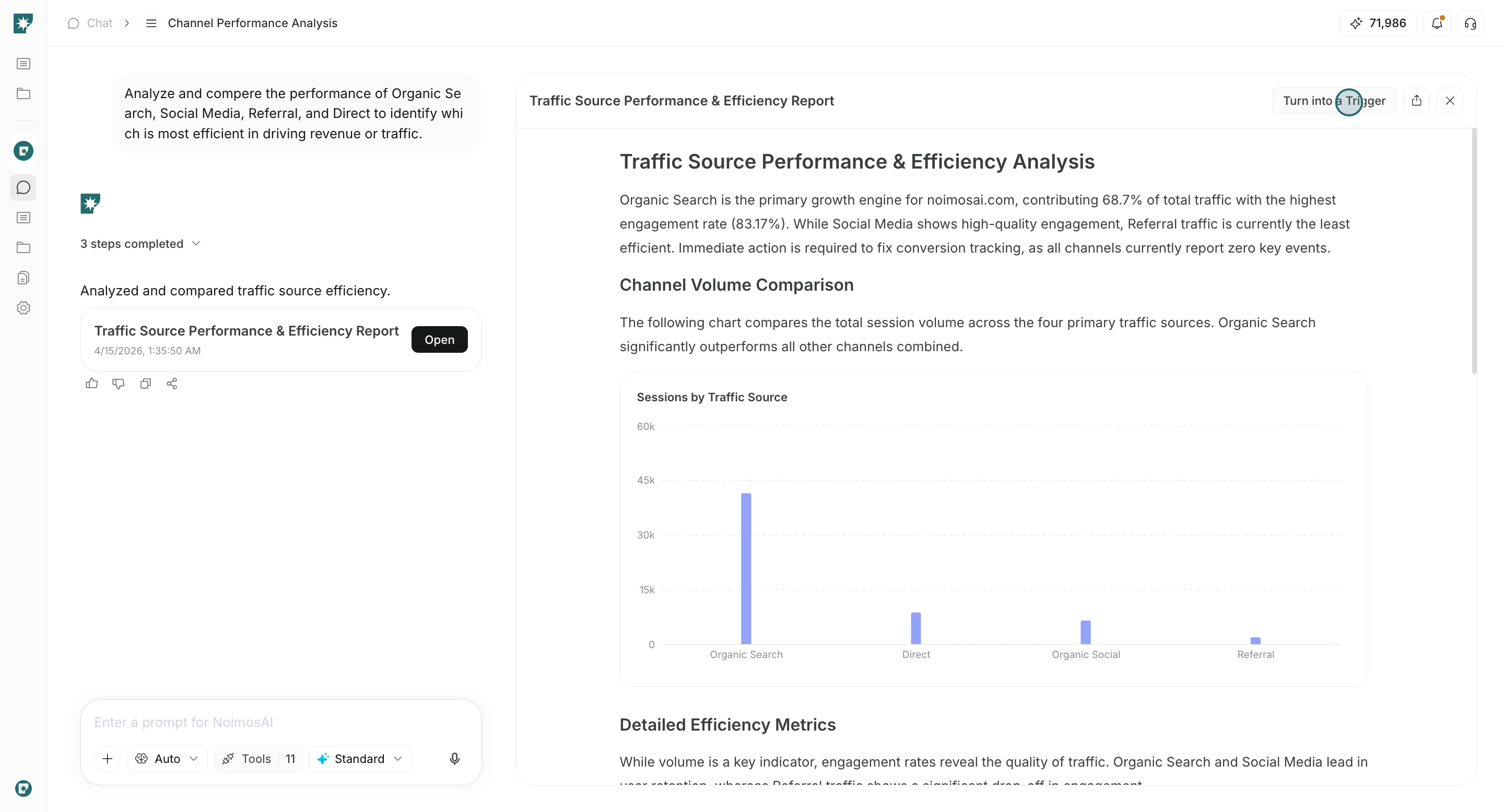 トリガーにする ボタン