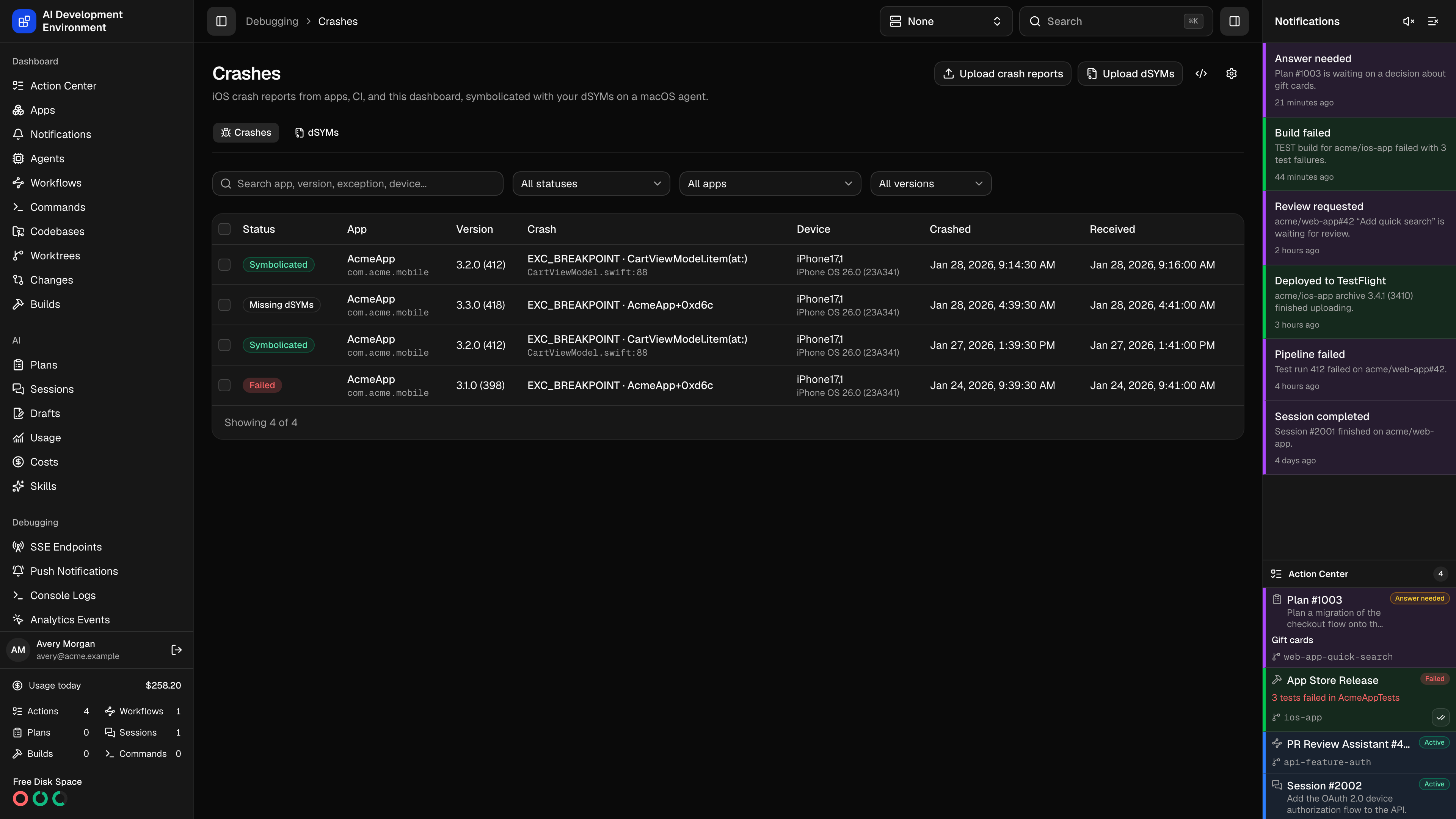 Crashes in dark theme