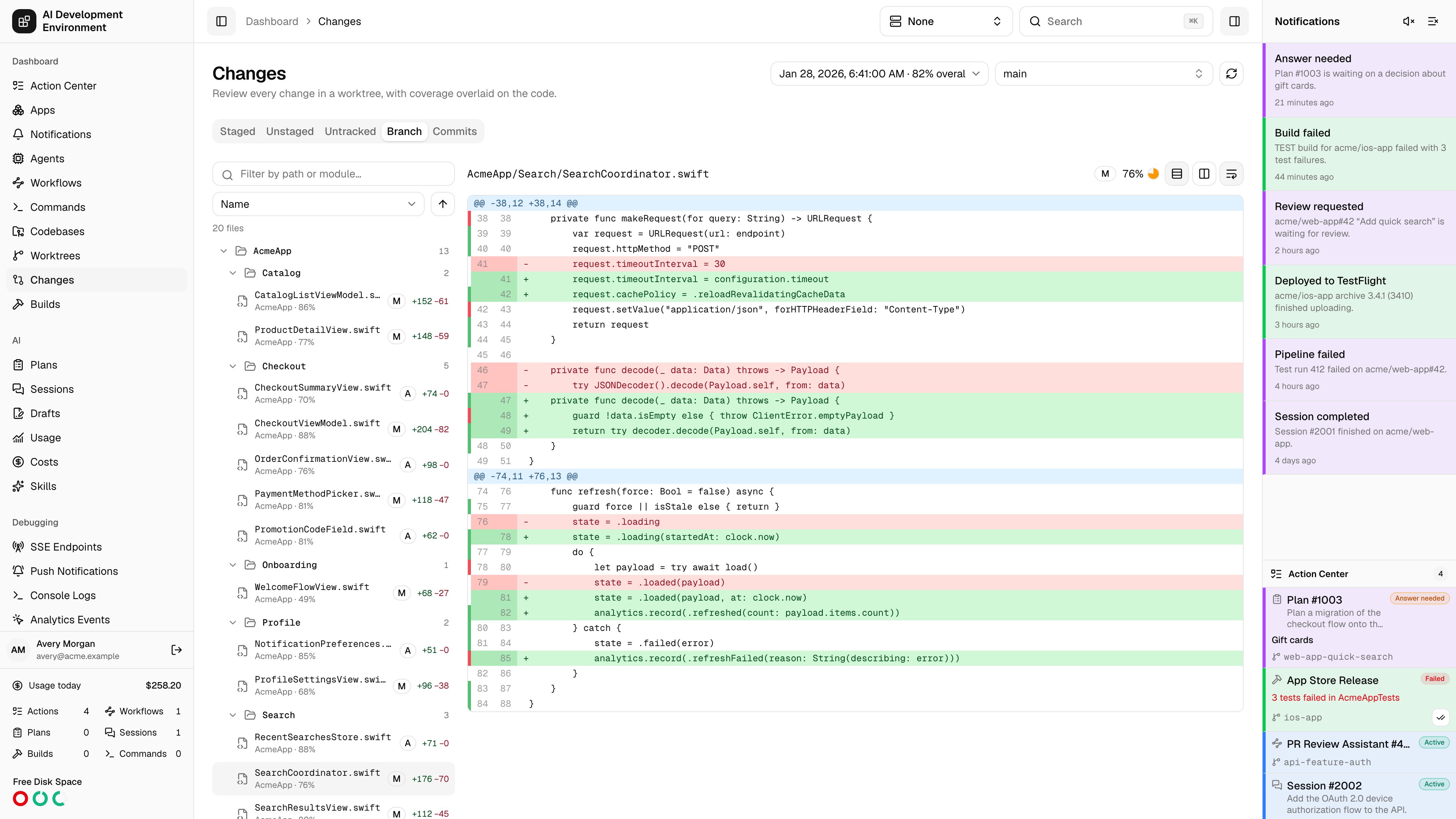 Changes in light theme