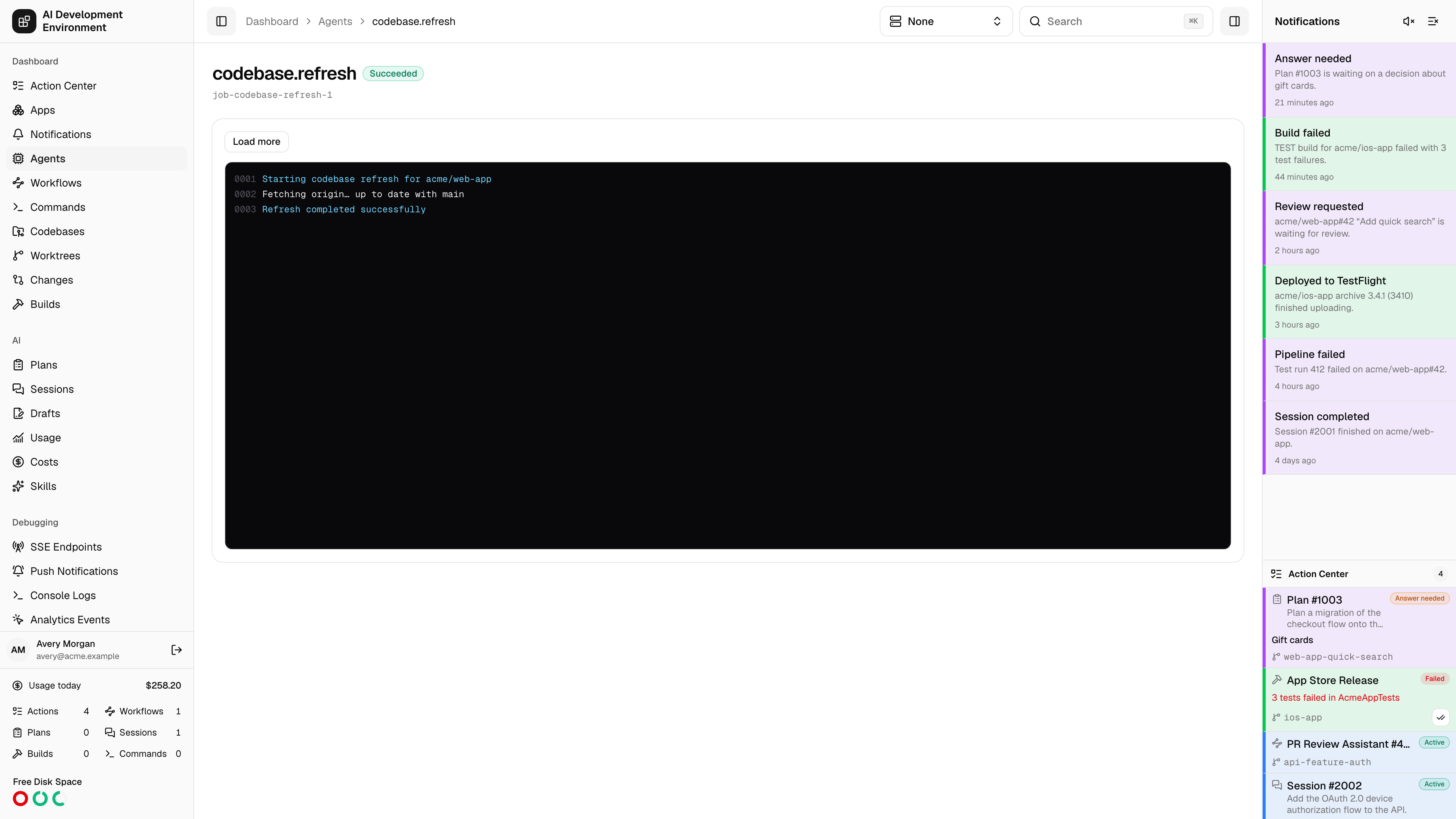 Job details in light theme