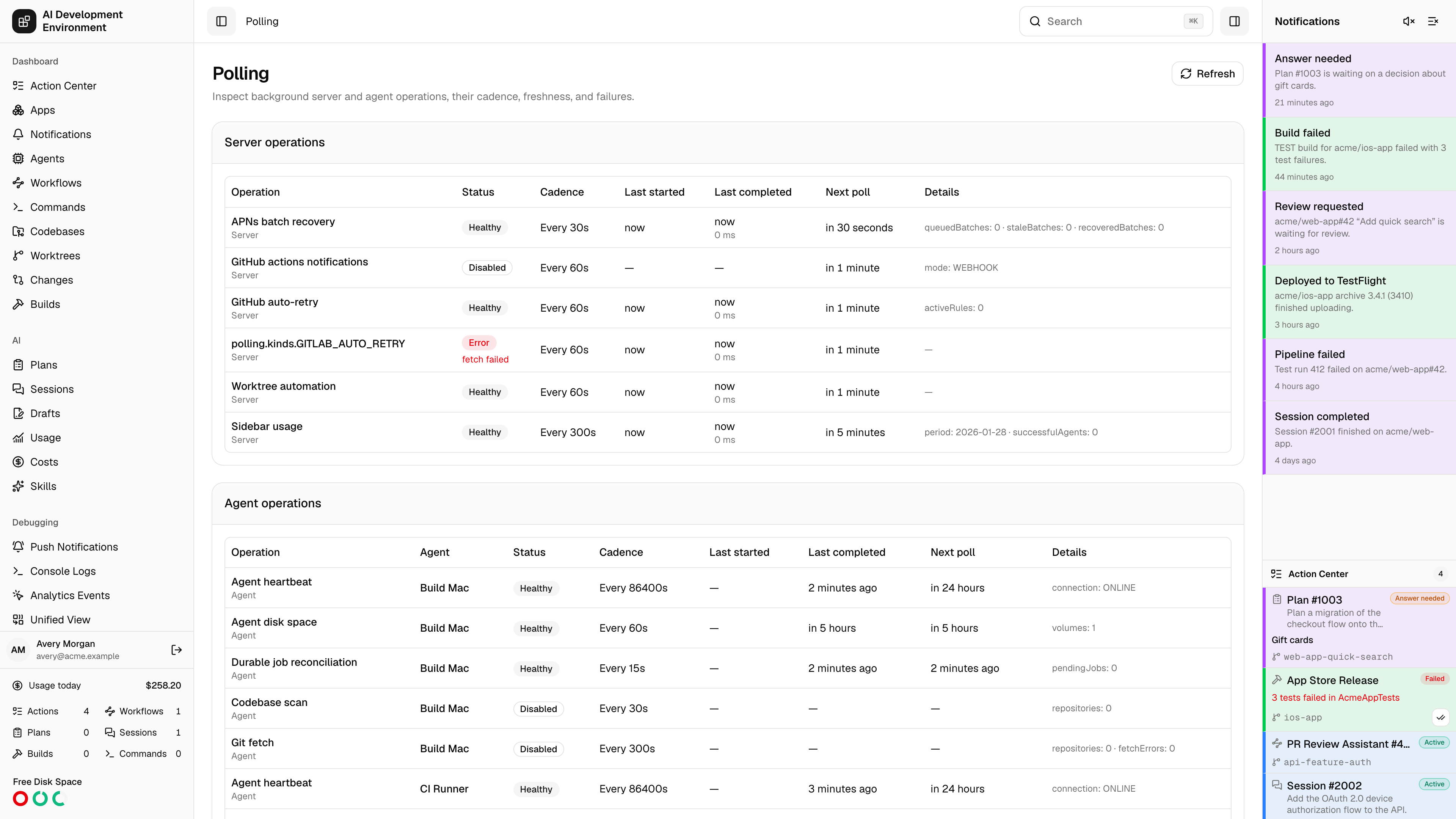 Polling in light theme