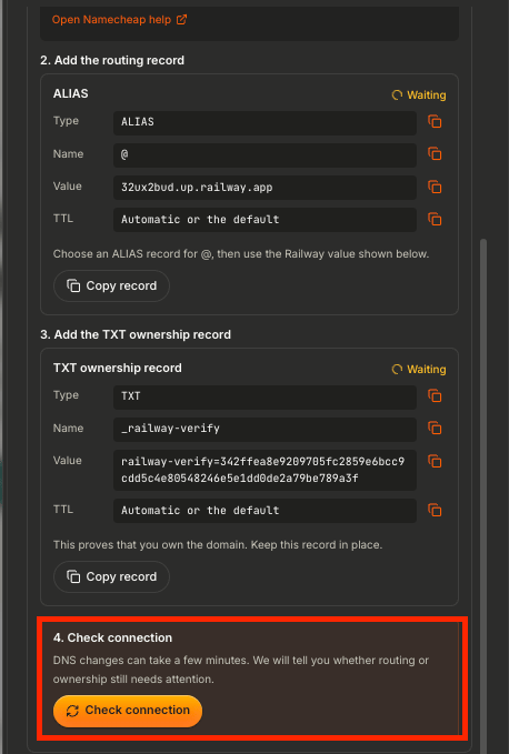 Aiwa Custom Domain Status