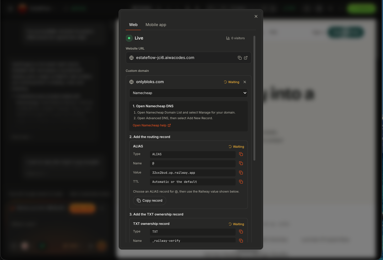 Aiwa Dns Records