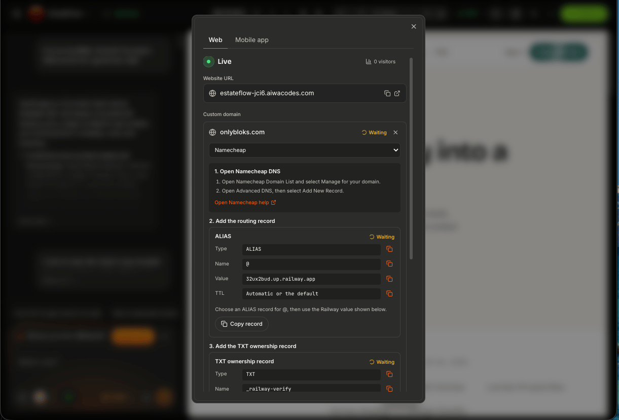 Aiwa Dns Records