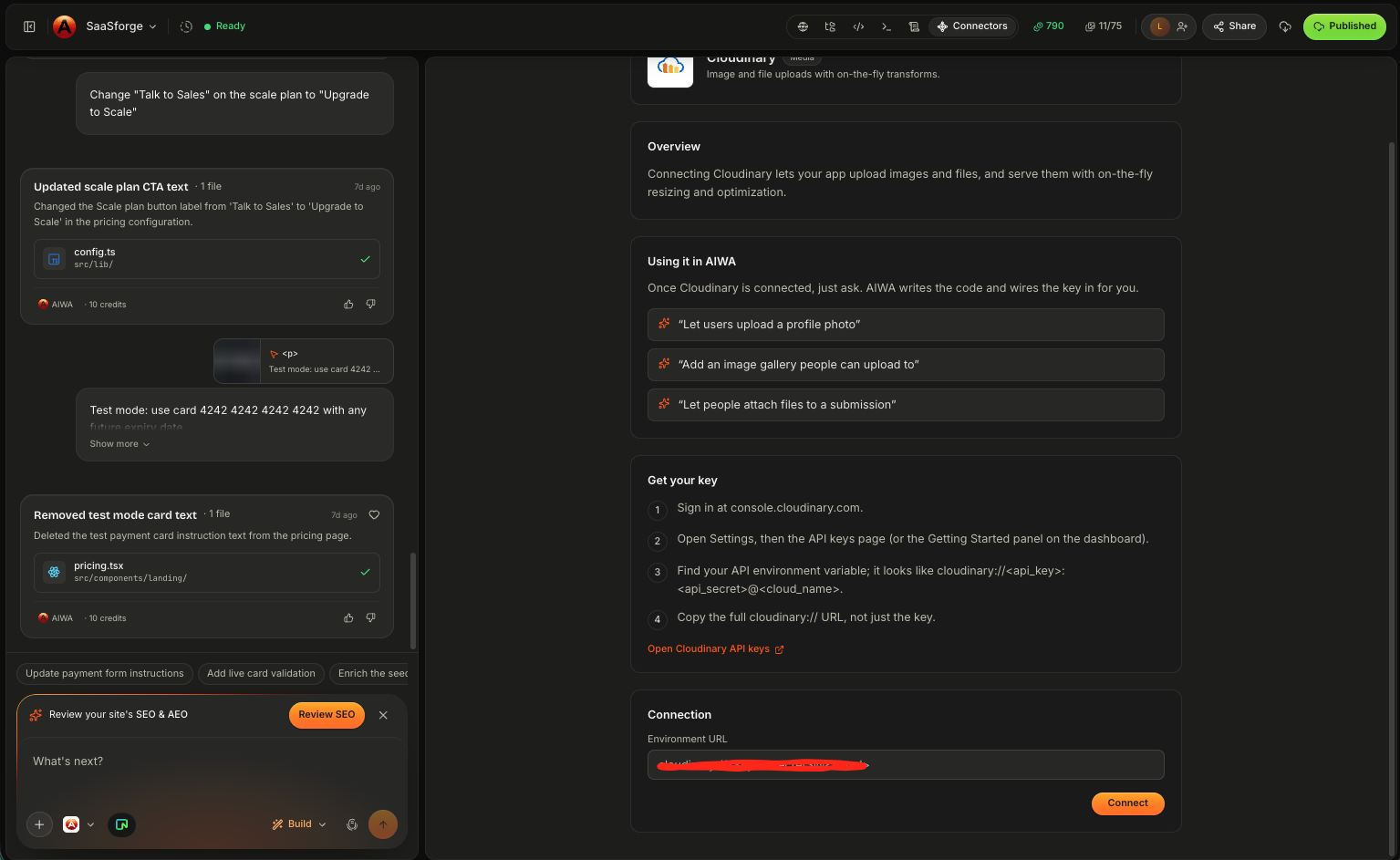 Aiwa Cloudinary Config