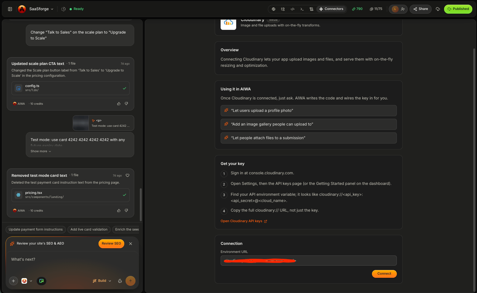 Aiwa Cloudinary Config
