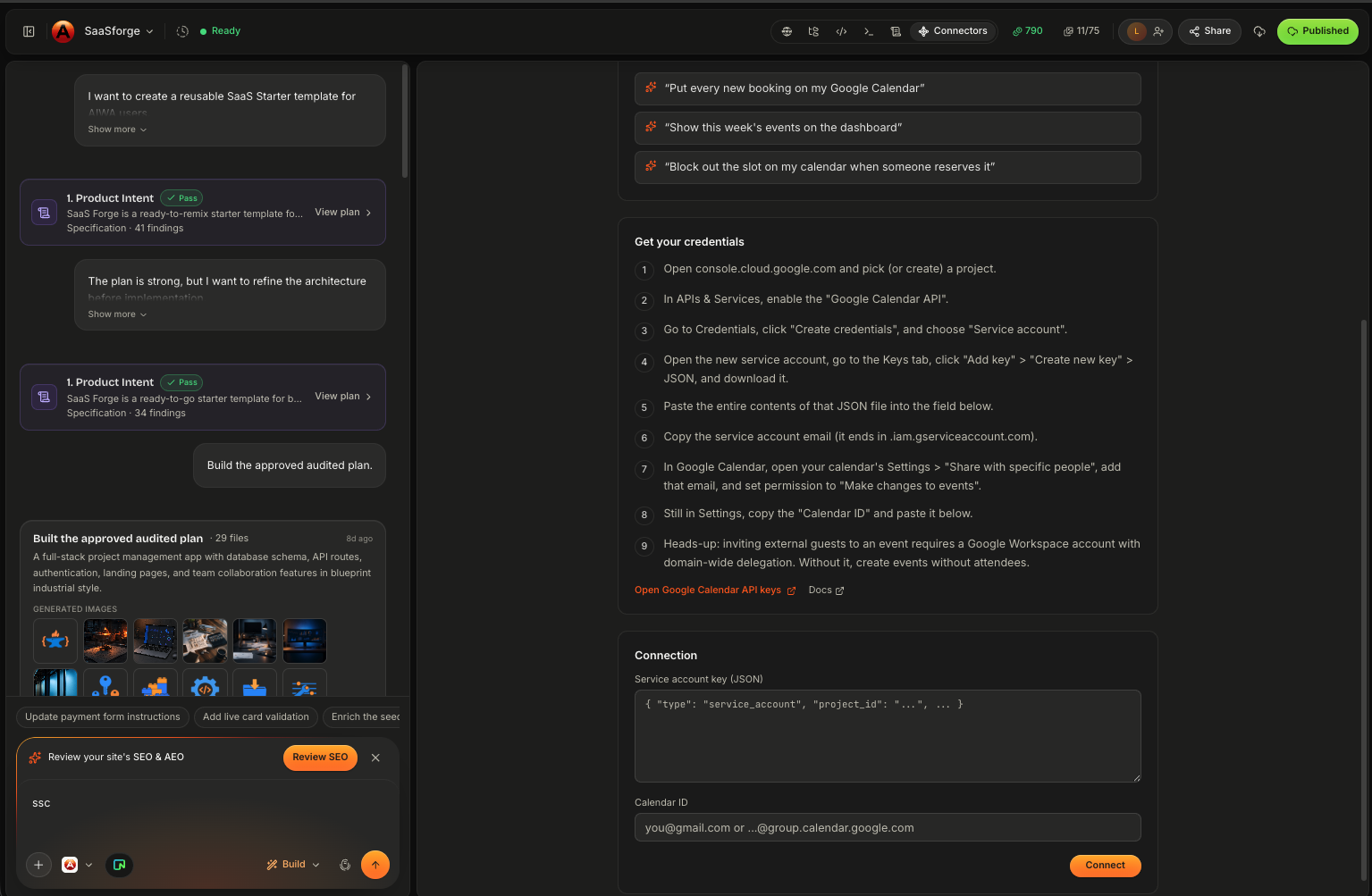 Aiwa Google Calemder Config