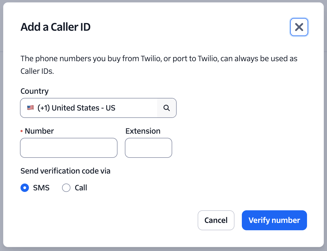 Twilio Verified Caller ID