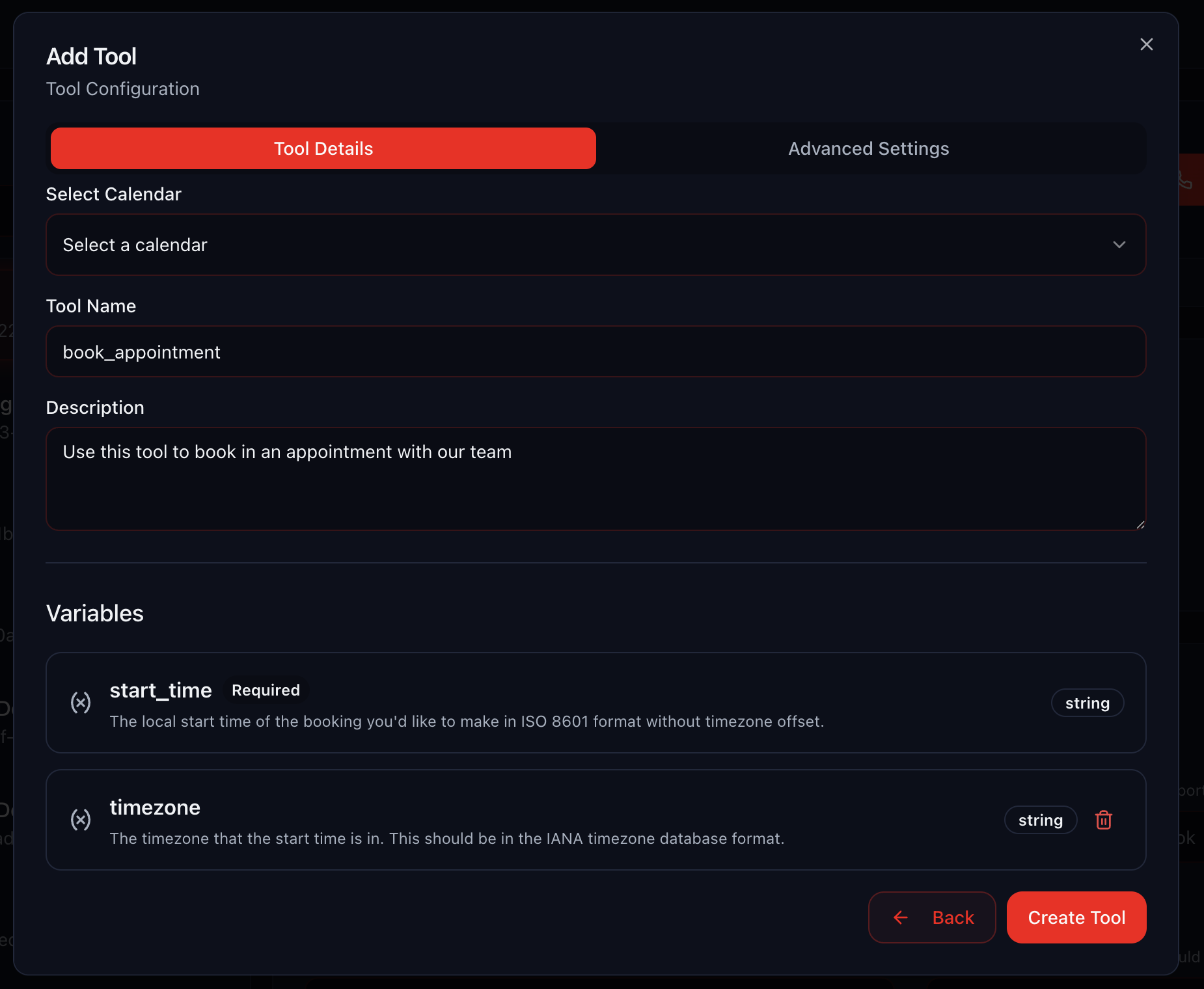 Calendar Booking Tool