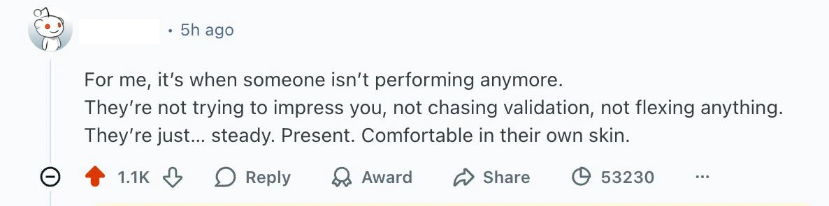 Reddit comment with 1.1K upvotes - example of successful karma building