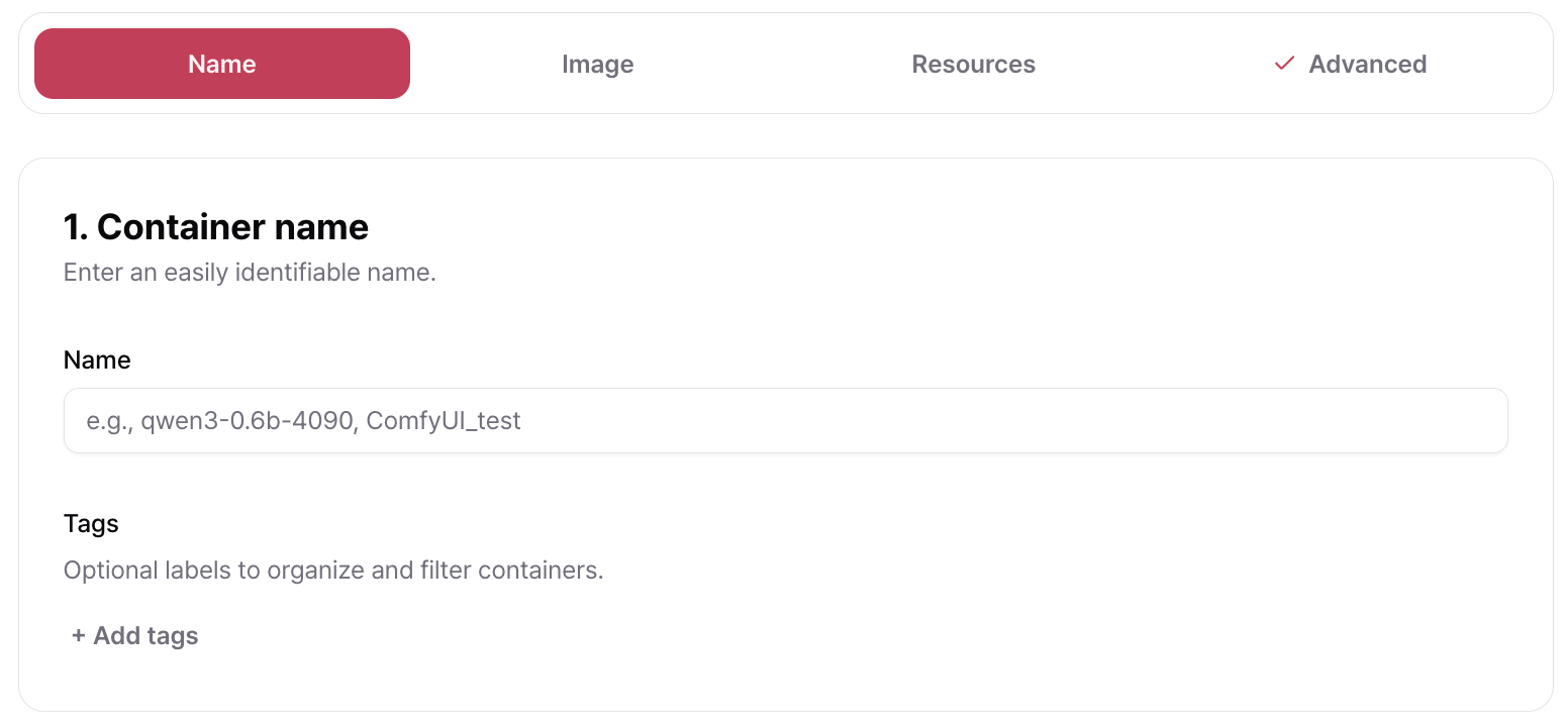 Container Name Eng492