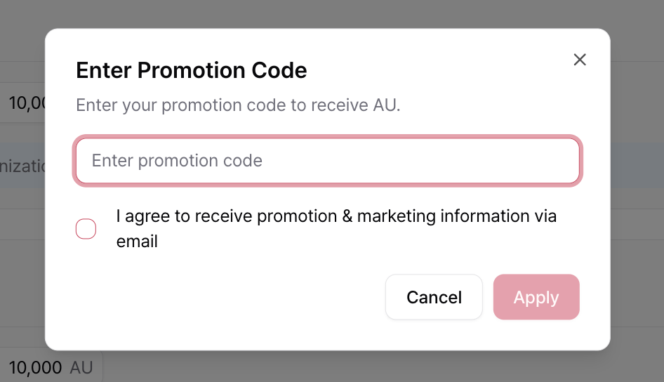 Promotion Code Eng