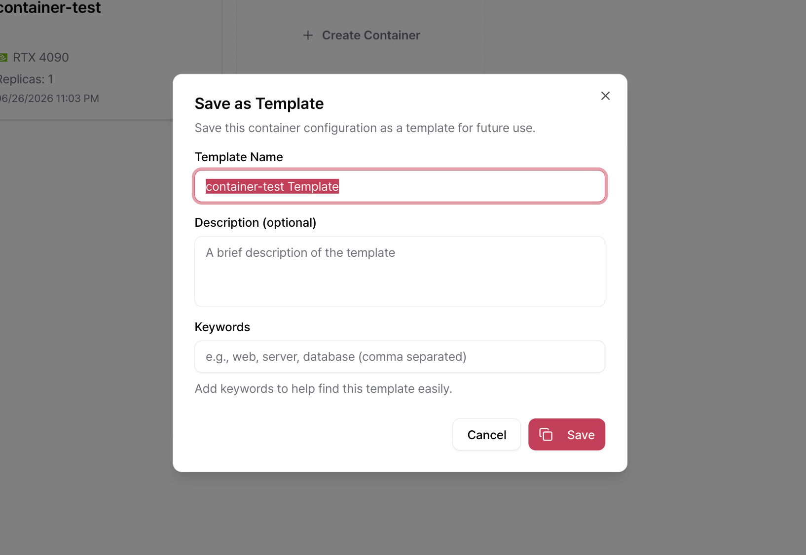 Template Modal Eng592