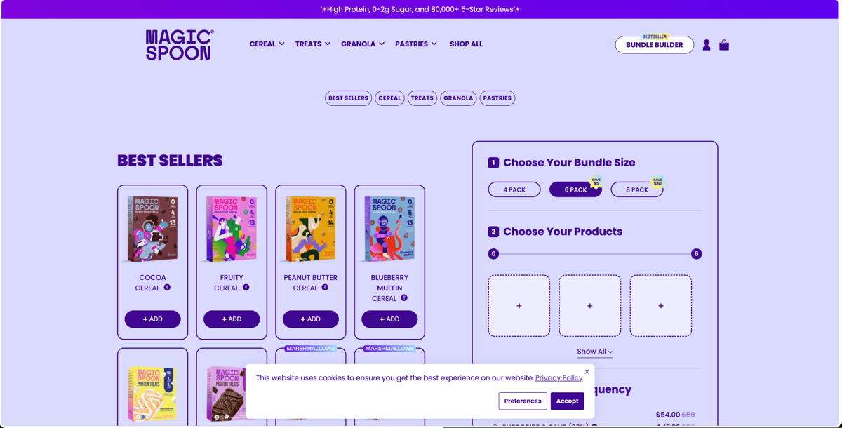 A website screenshot used as a style reference
