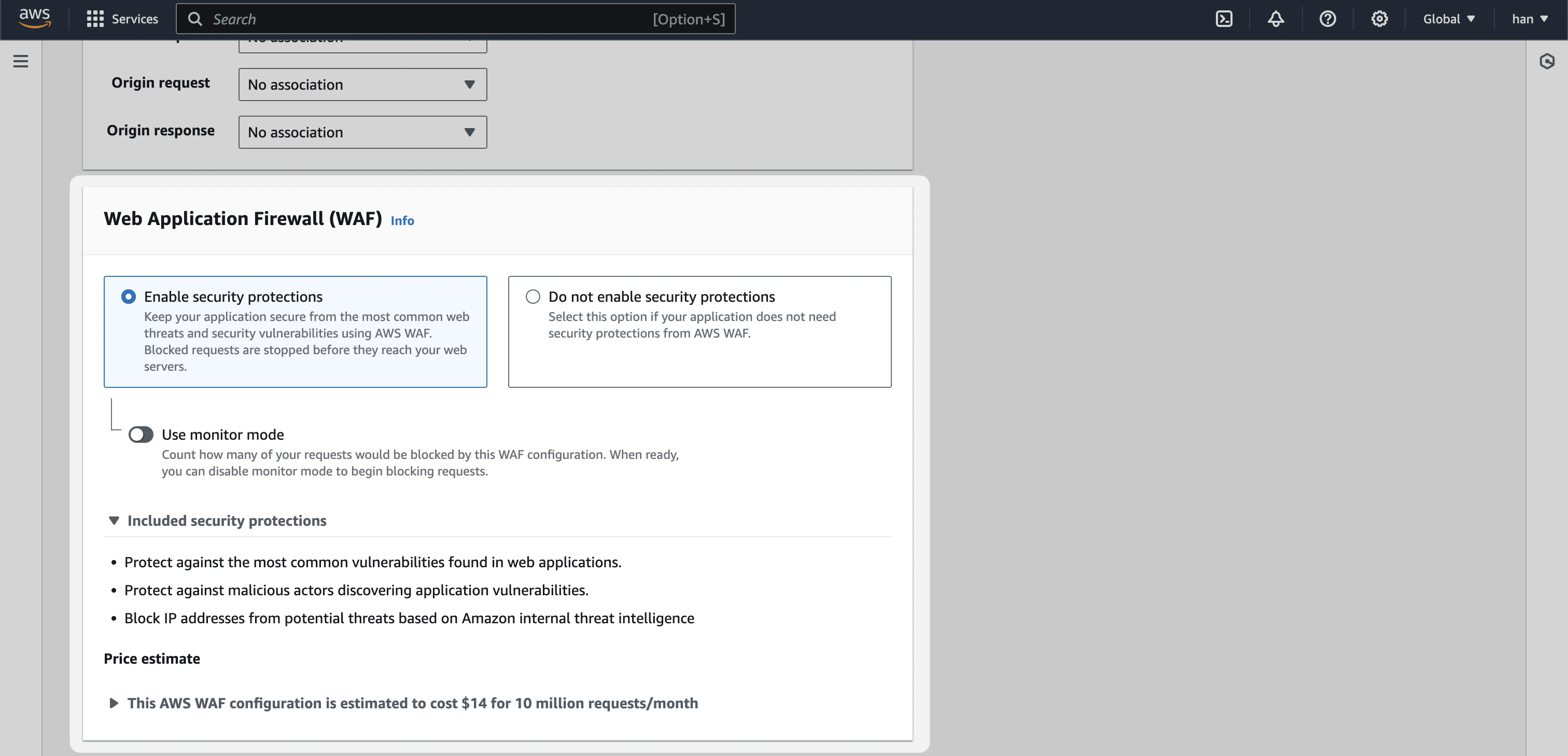 Cloudfront Caching
policy