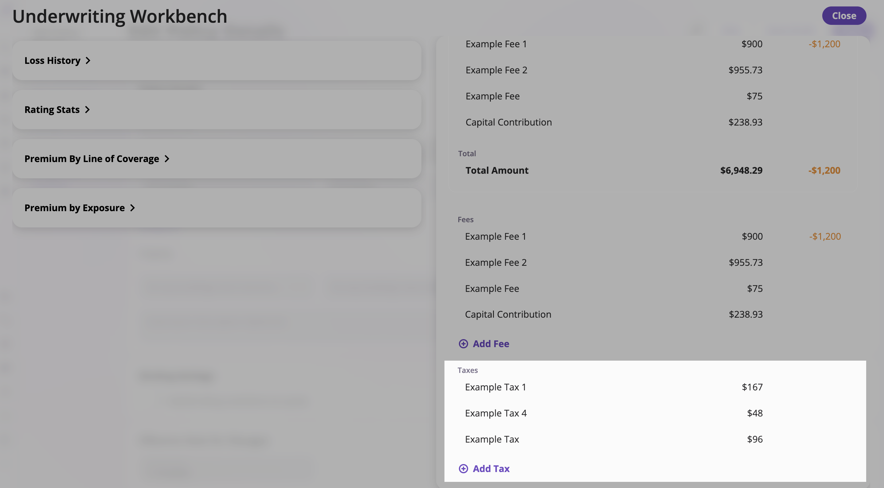 Underwriting Workbench