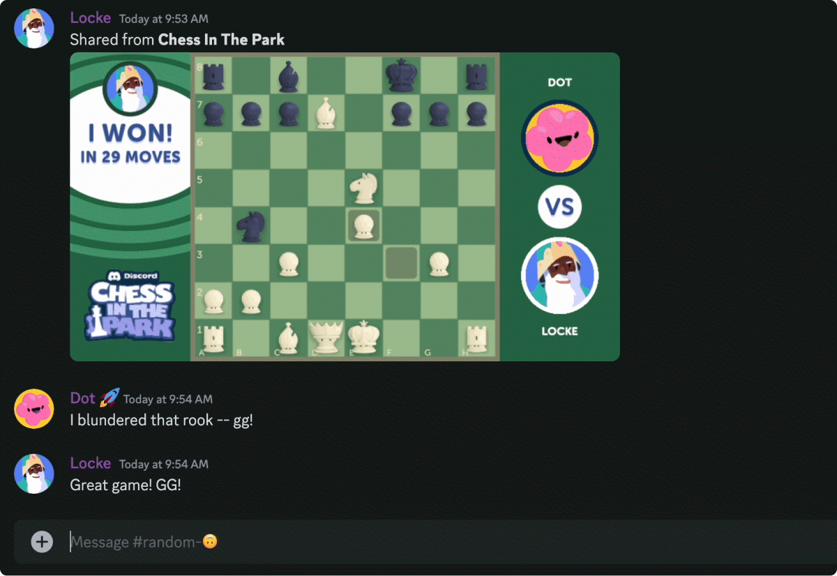 Shared Moment from Chess in the Park