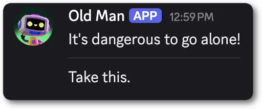 Example of a separator with large spacing dividing content