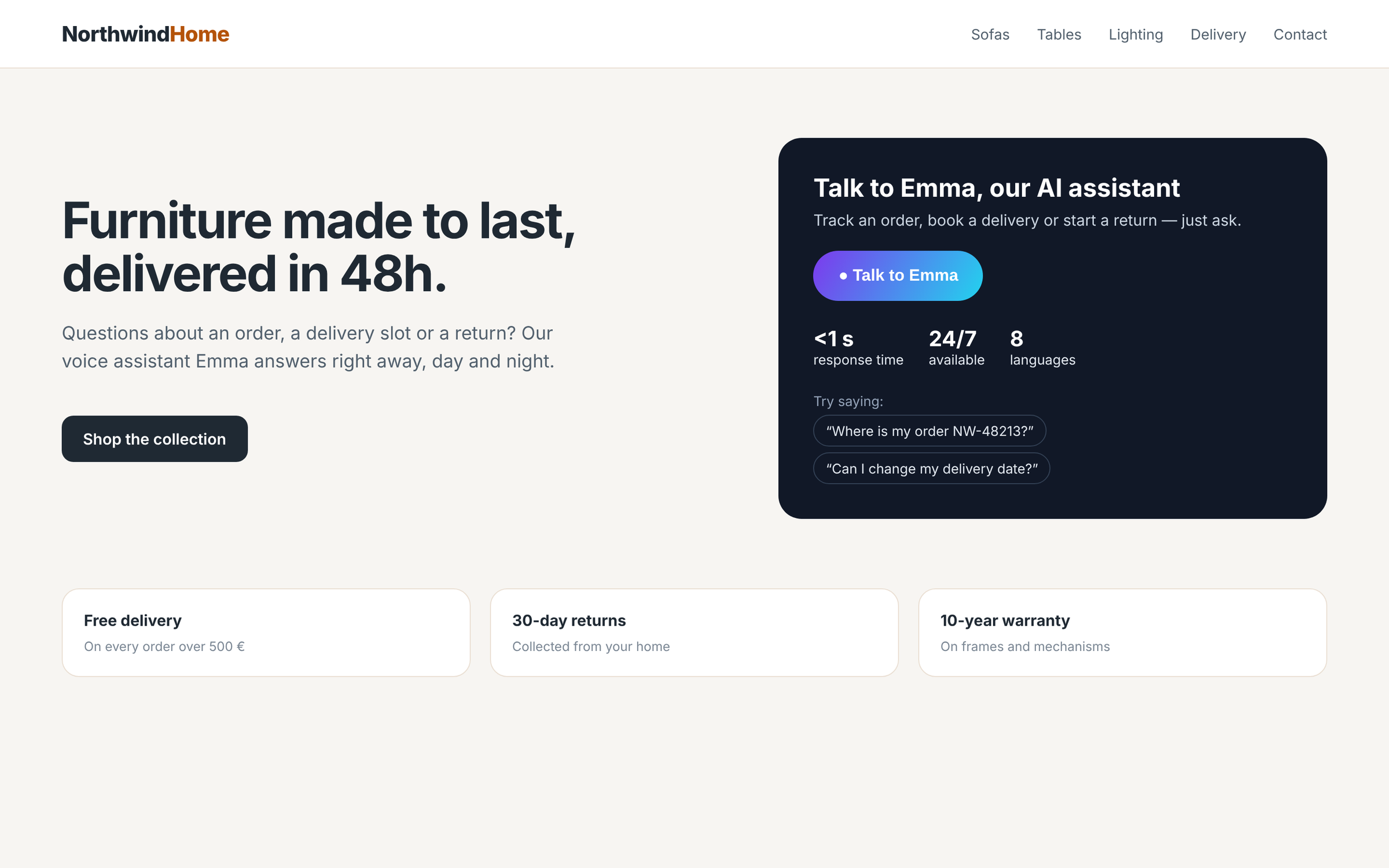 Headless widget driven by host-page UI