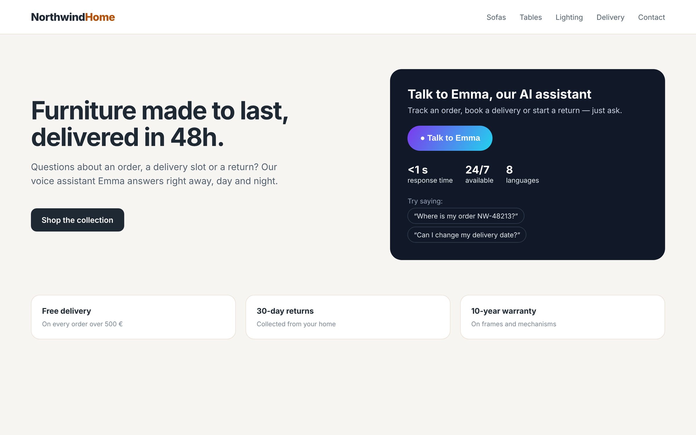 Headless widget driven by host-page UI