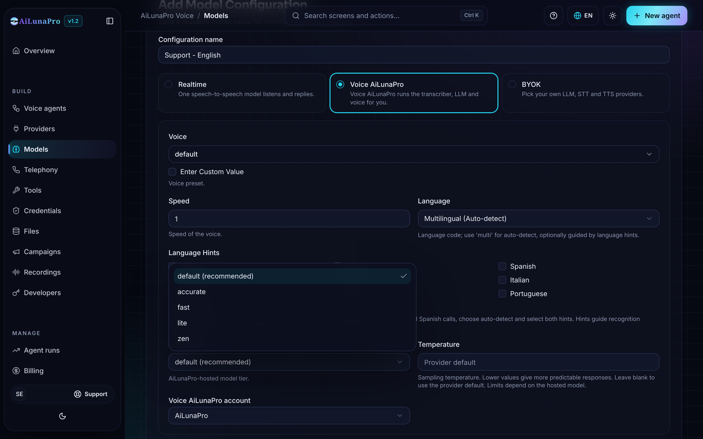 Select Models from DropDown