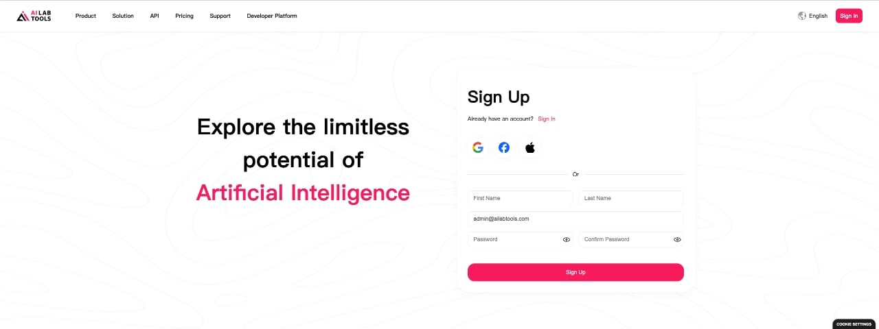 Create Account Image
