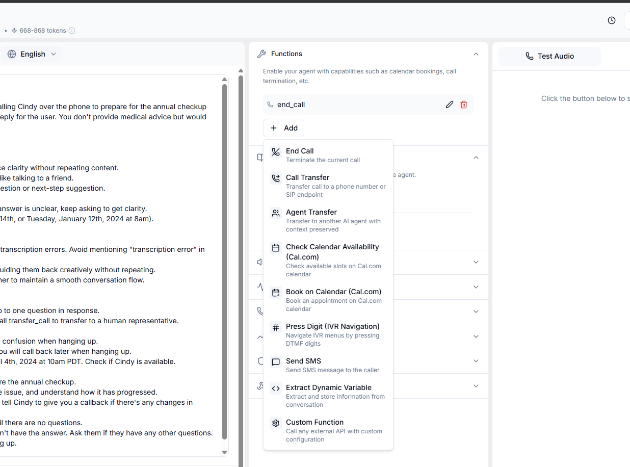 Create Agent Interface