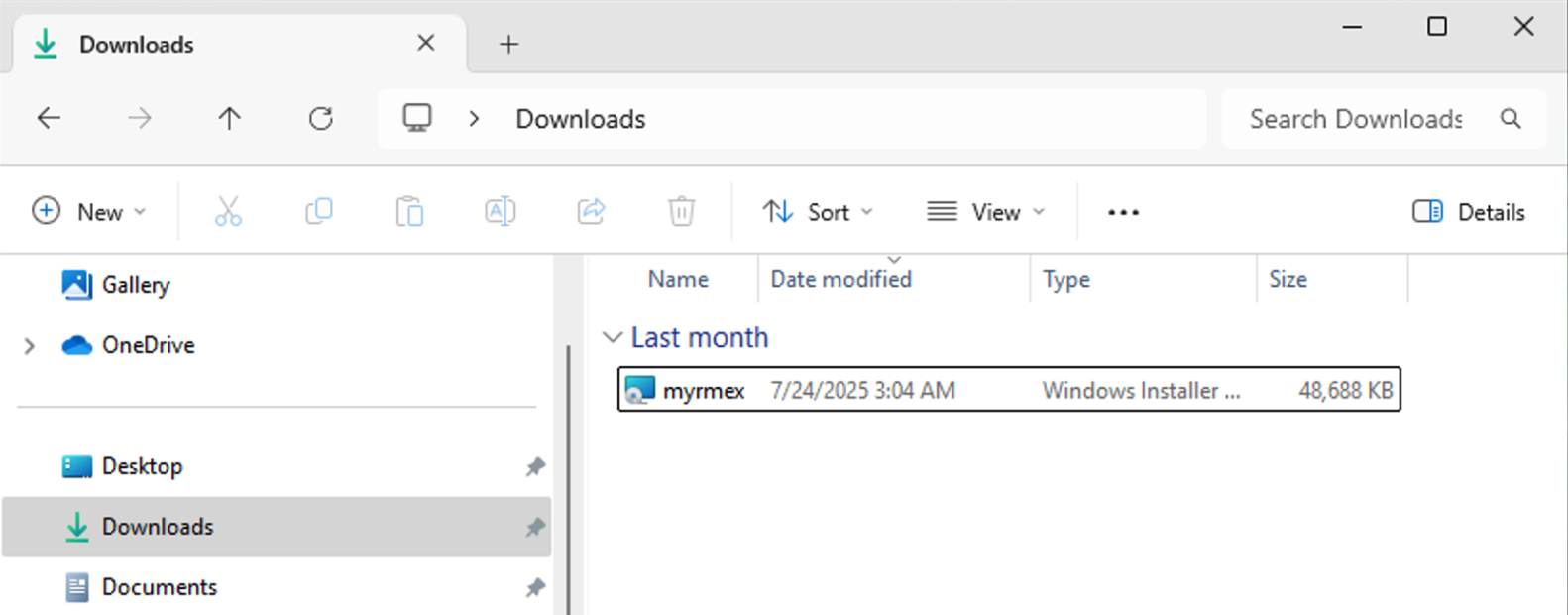 Directory Download for Install