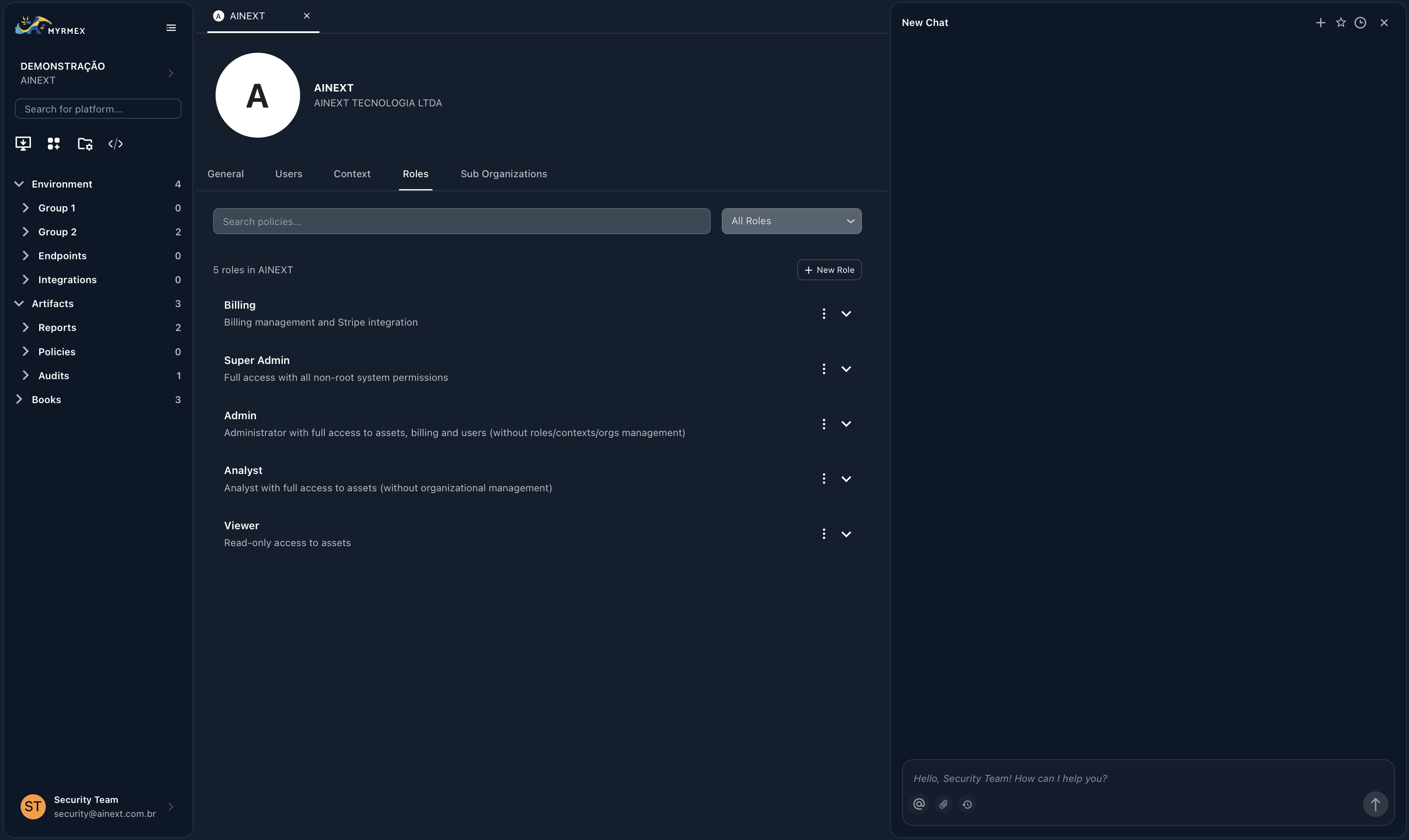 Identity & Access Management Interface
