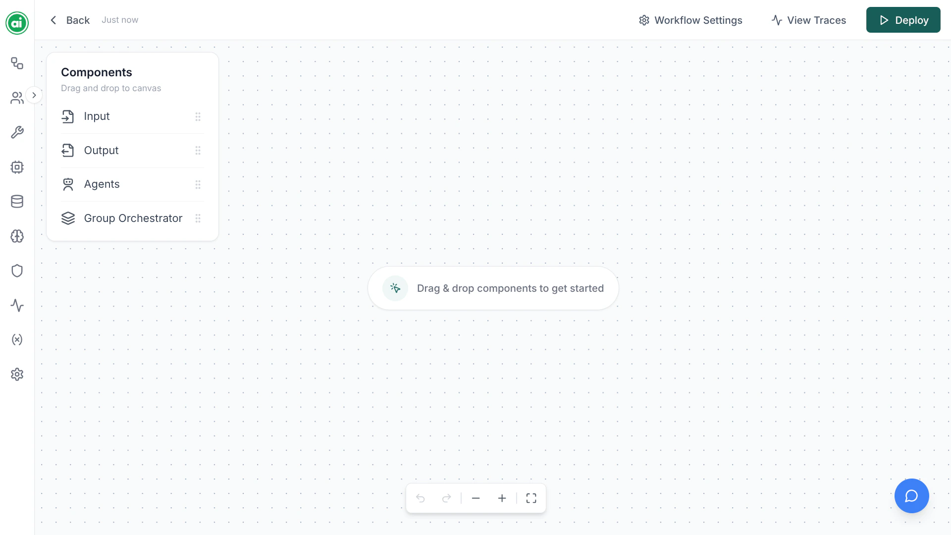 The workflow builder