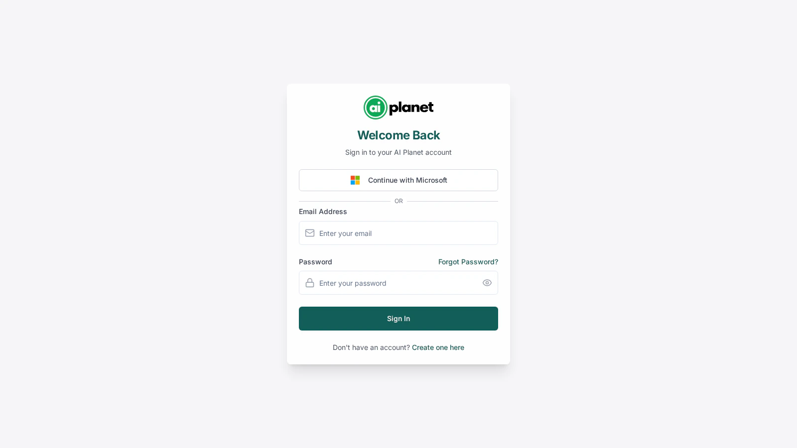 Sign-in page