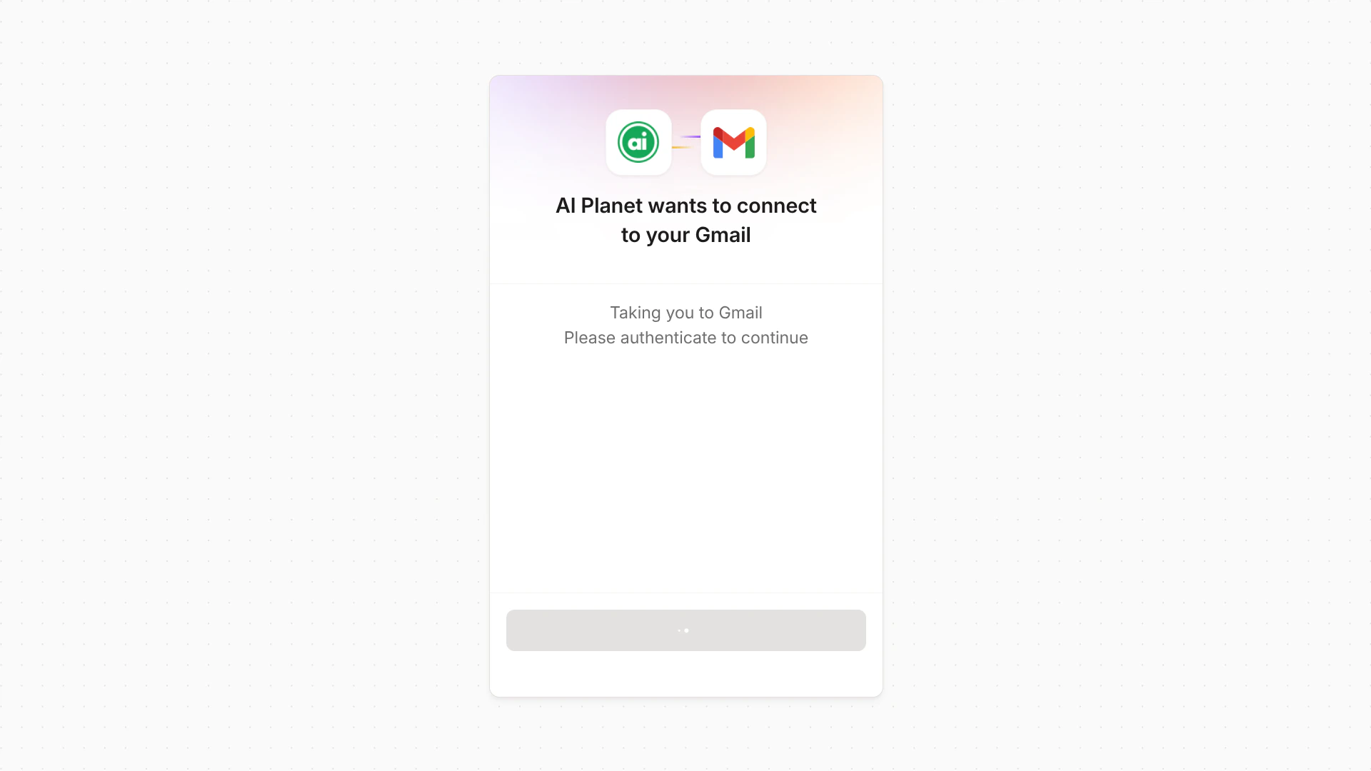 The tool connection screen