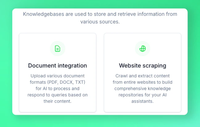 Build a Living Knowledgebase Living knowledgebase builder interface
