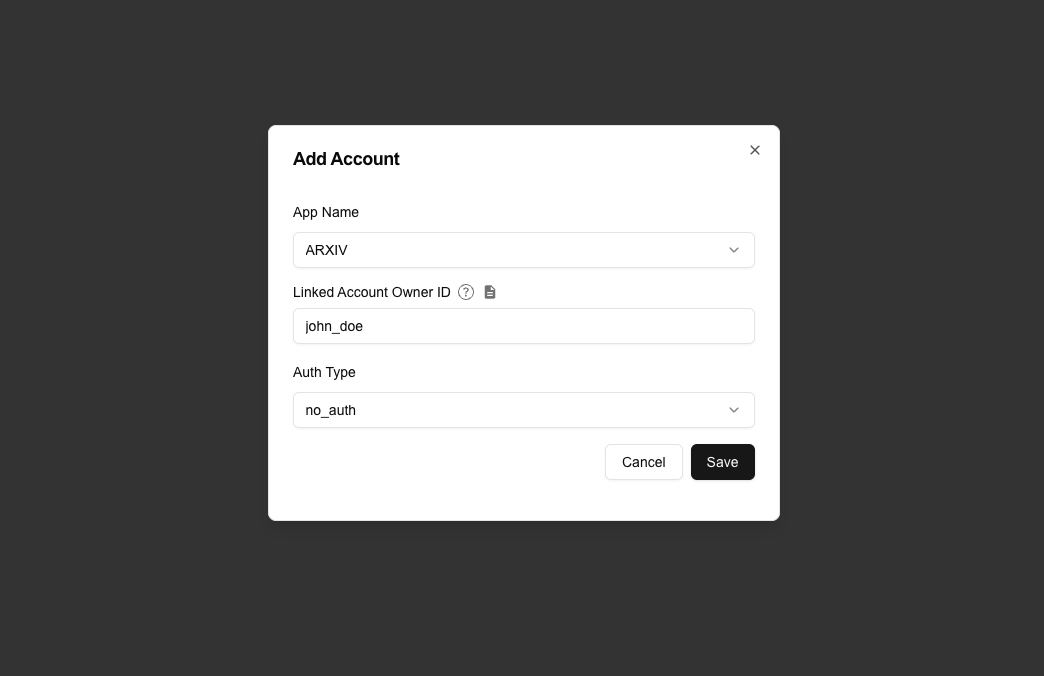 Linked Account No Auth Illustration