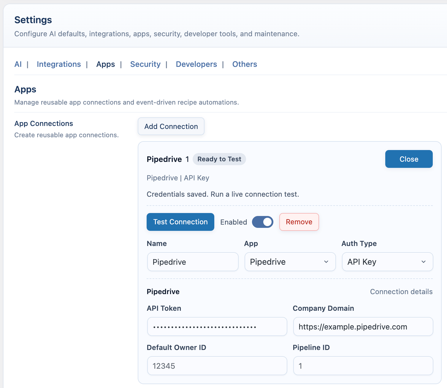 Chatbot Pipedrive