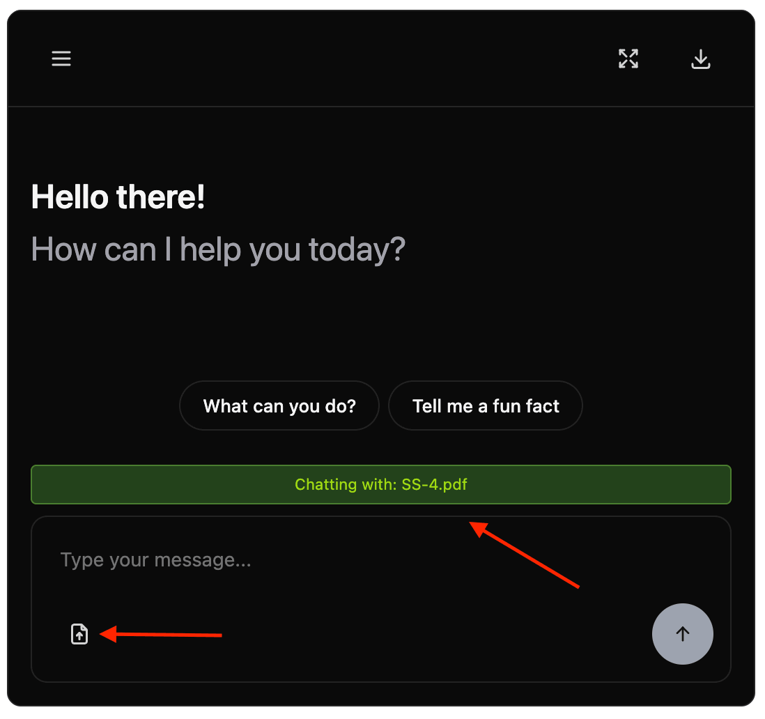 Chatbot File Upload Demo