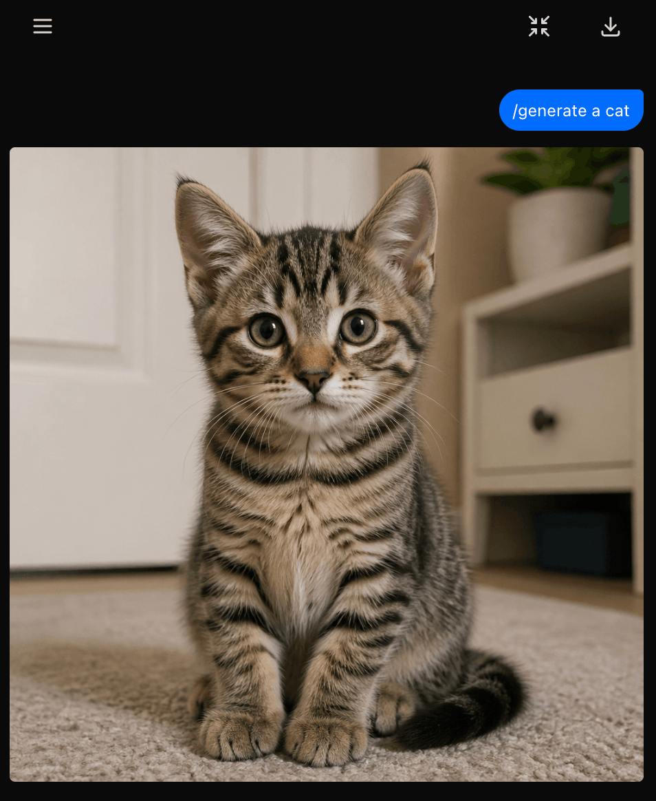 Chatbot Image Generation Demo