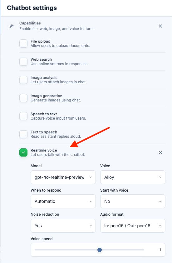 Realtime Voice