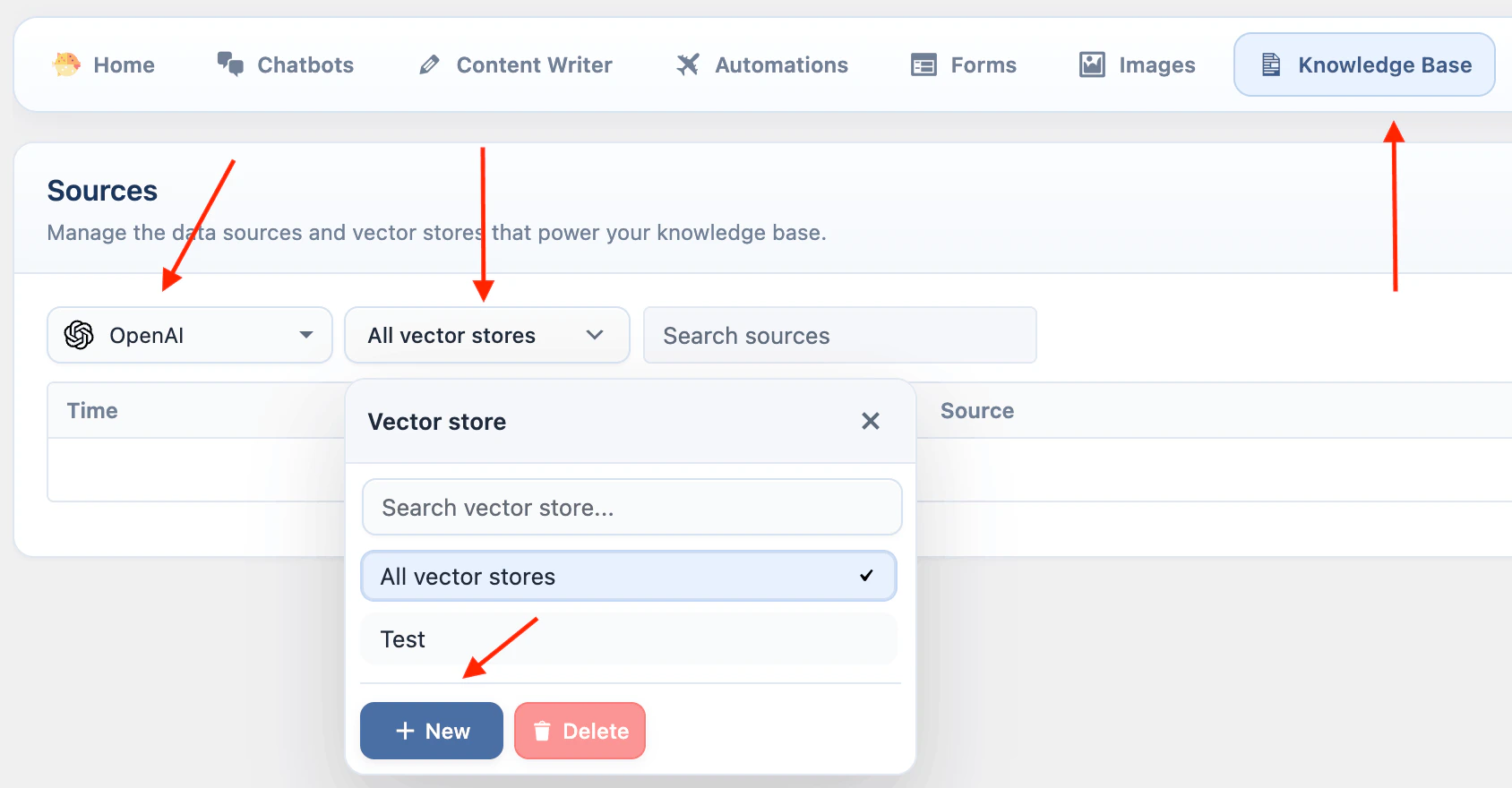 OpenAI Create Vector