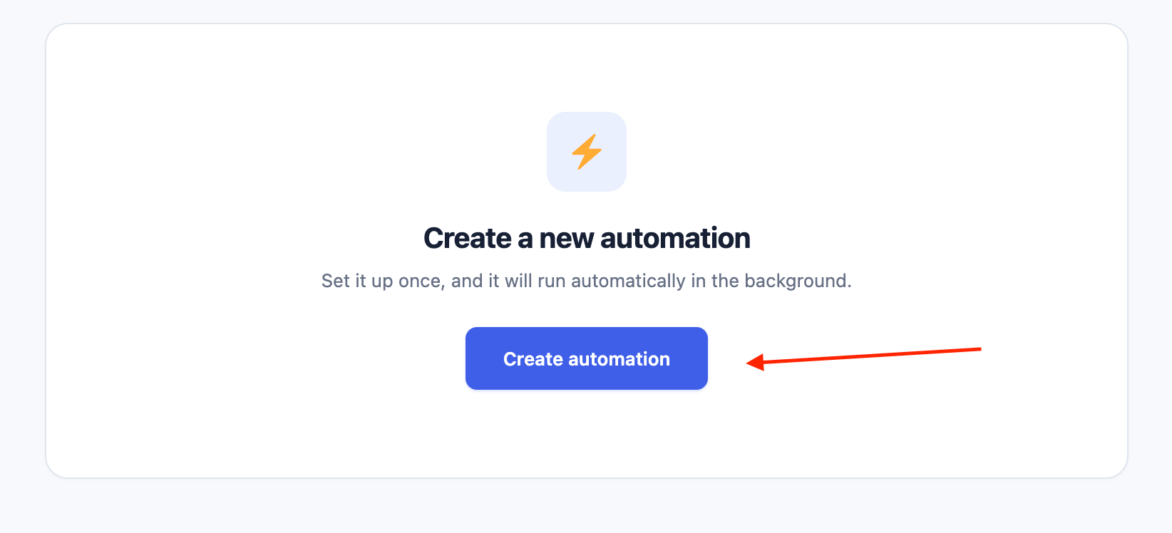 Create a new automation