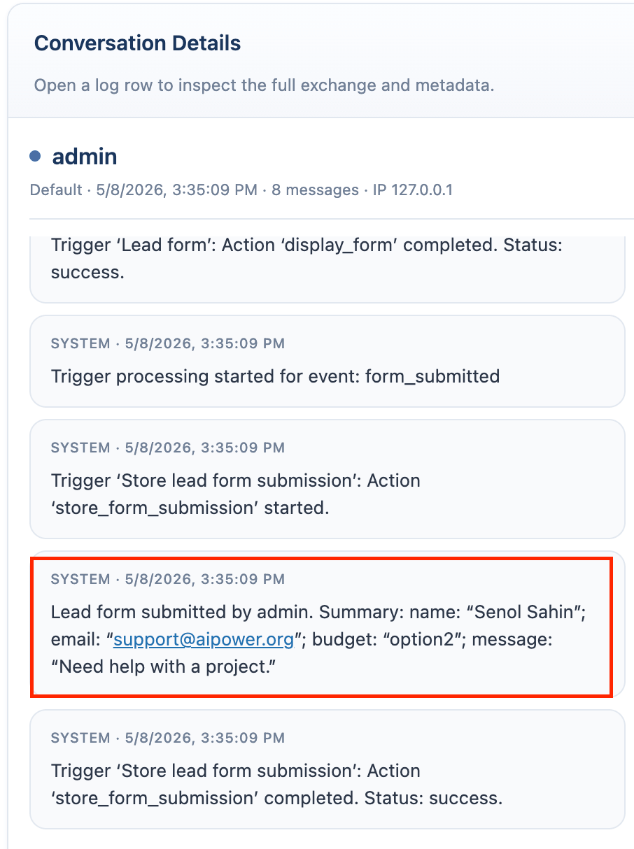 Chatbot Rules