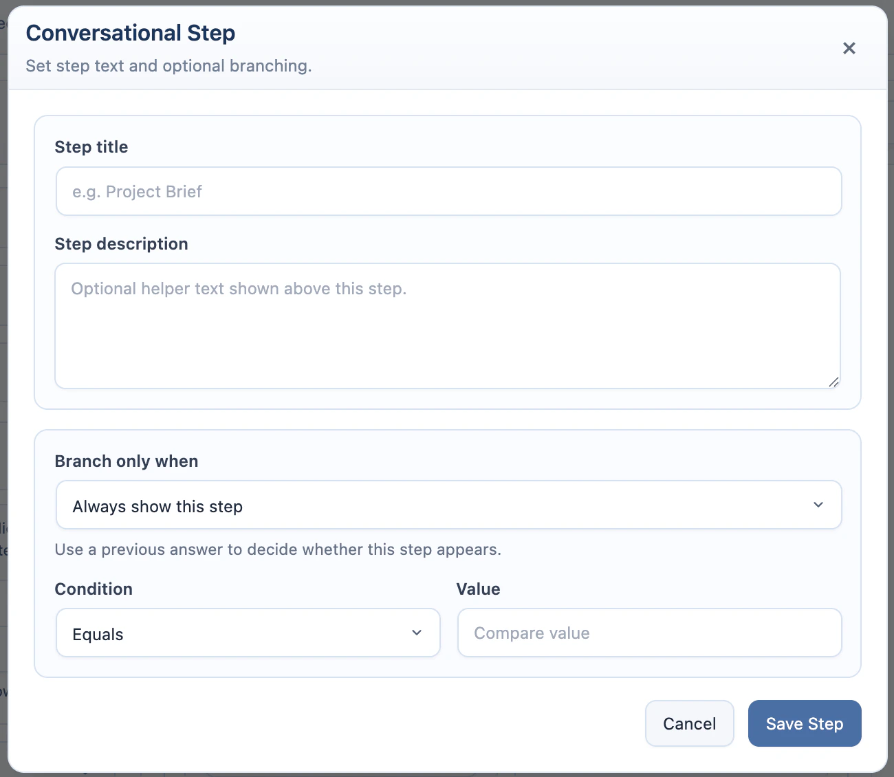 AI Form Multi-Step settings