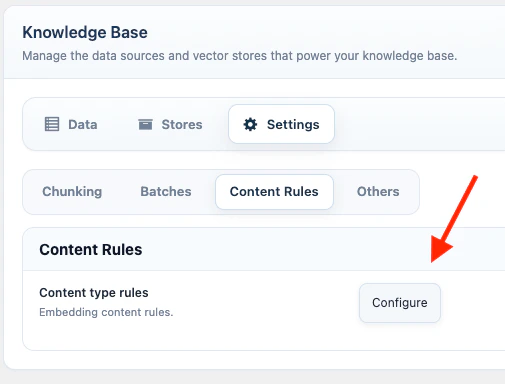 Knowledge Base indexing controls