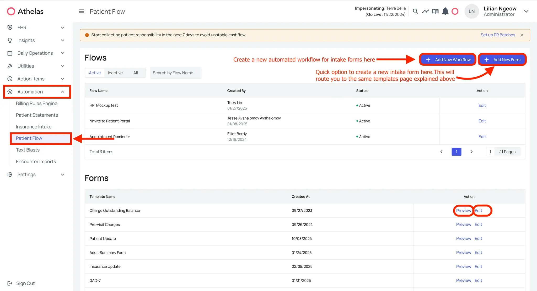 Patient Flow Nav Web