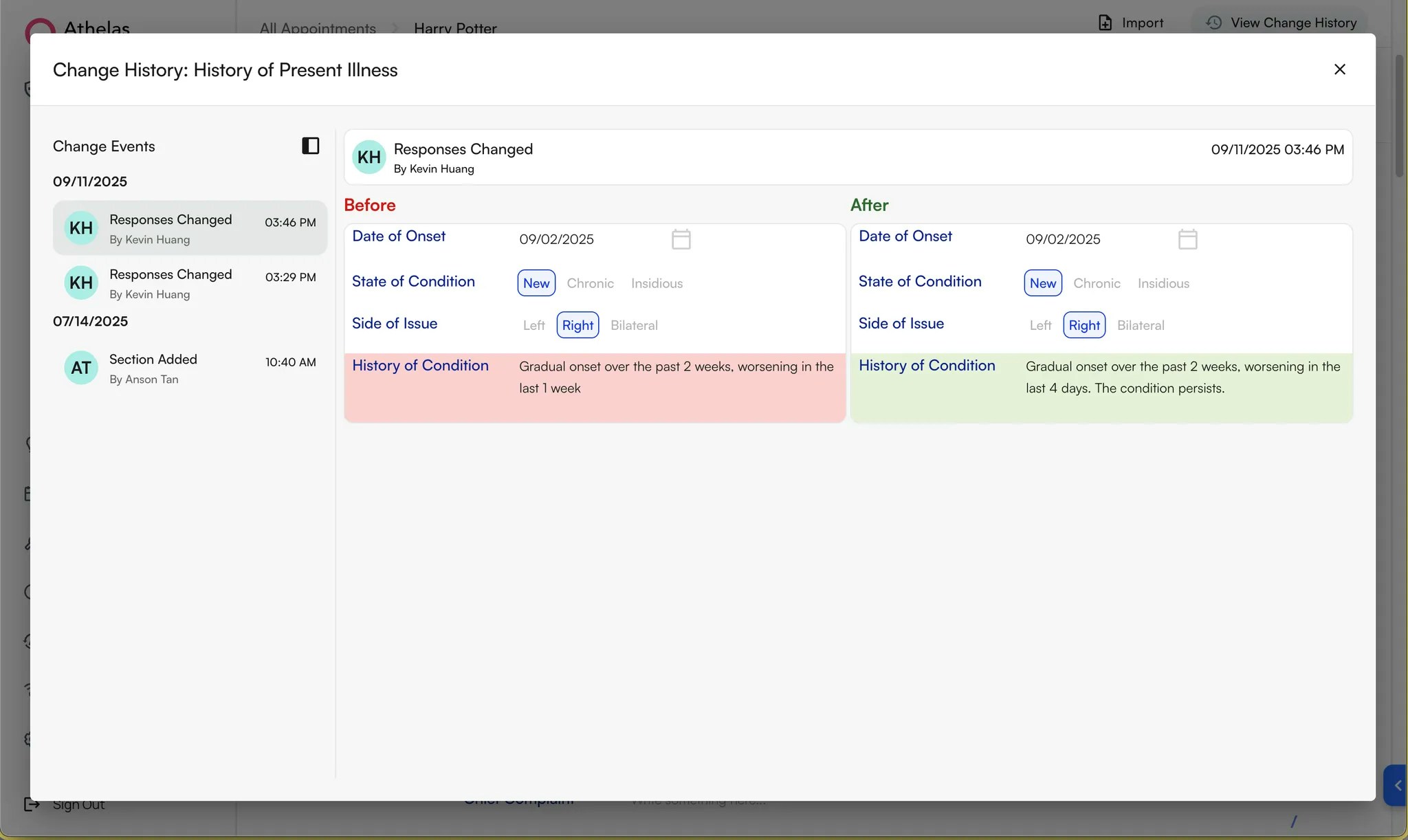 Change History 1 Web