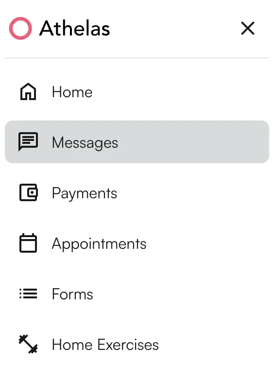 Patient portal Messages tab