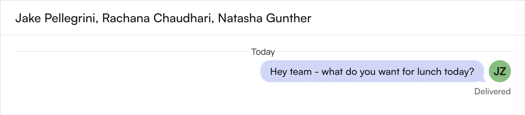 Group text with multiple recipients