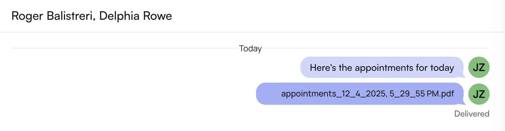 File attached in message