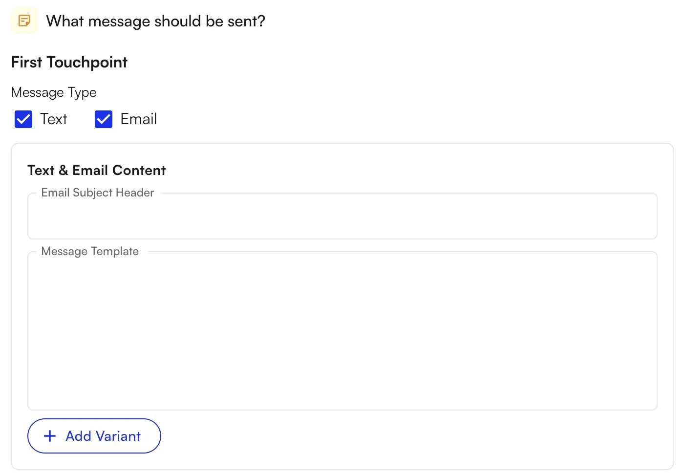 Text vs email message type